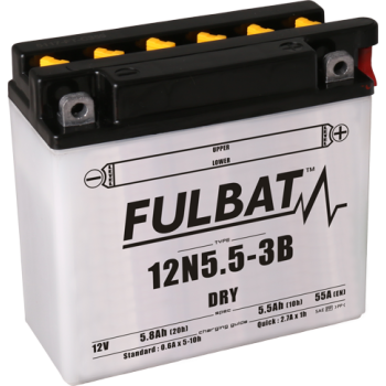 Akumulator Fulbat 12N5.5-3B DRY 12V 5.8Ah 44A